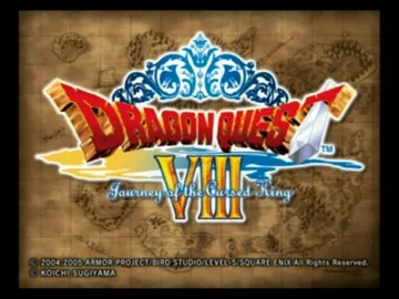 Dragon Quest VIII - Journey of the Cursed King screen shot title
